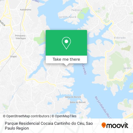 Parque Residencial Cocaia Cantinho do Céu map