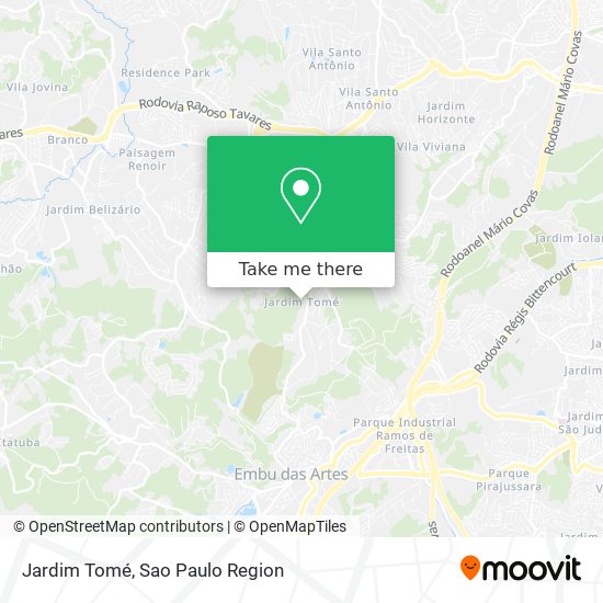 Jardim Tomé map