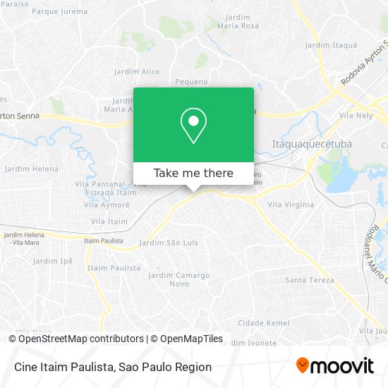 Mapa Cine Itaim Paulista