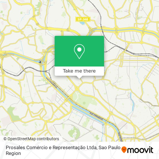 Prosales Comércio e Representação Ltda map