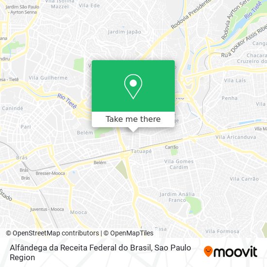 Alfândega da Receita Federal do Brasil map
