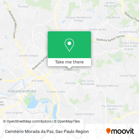 Cemitério Morada da Paz map