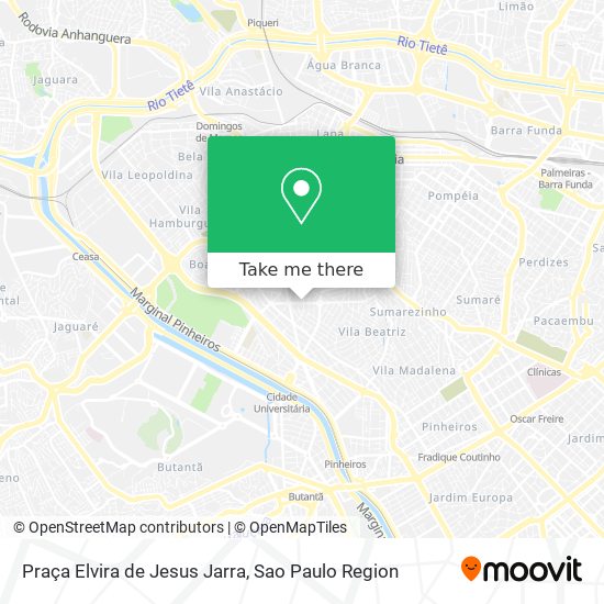 Mapa Praça Elvira de Jesus Jarra