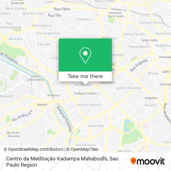 Centro de Meditação Kadampa Mahabodhi map