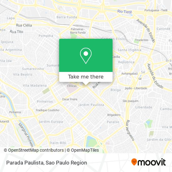 Mapa Parada Paulista