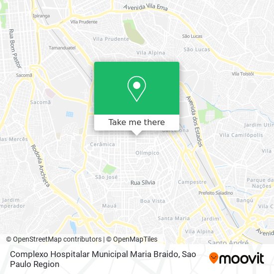 Complexo Hospitalar Municipal Maria Braido map