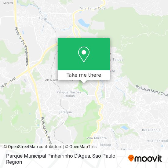 Parque Municipal Pinheirinho D'Água map