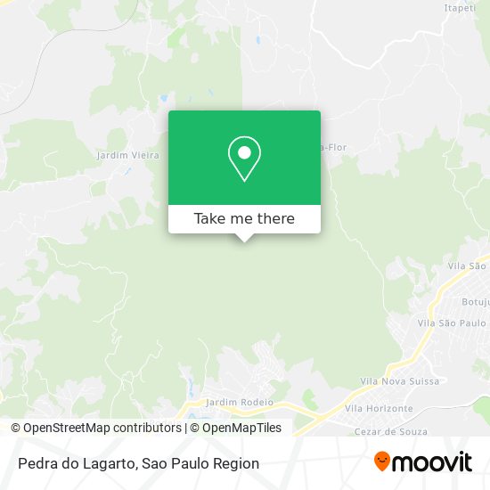 Pedra do Lagarto map