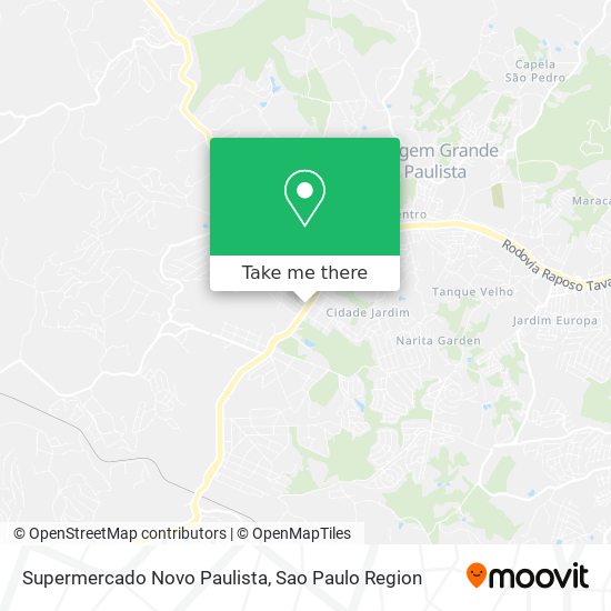 Mapa Supermercado Novo Paulista