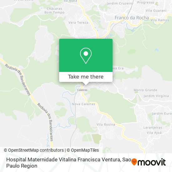 Mapa Hospital Maternidade Vitalina Francisca Ventura