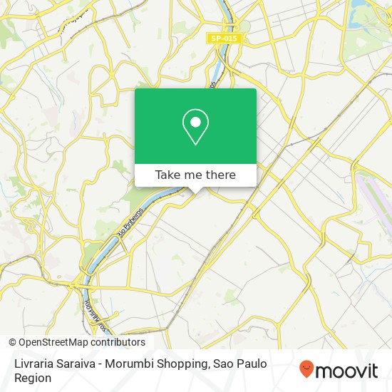 Mapa Livraria Saraiva - Morumbi Shopping