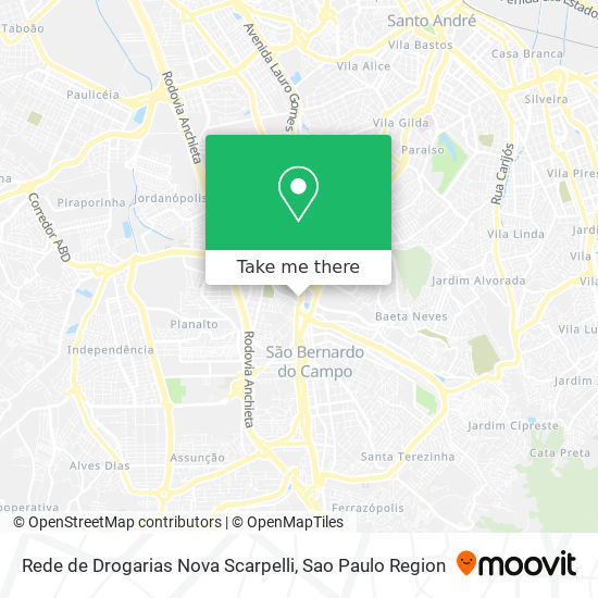 Rede de Drogarias Nova Scarpelli map