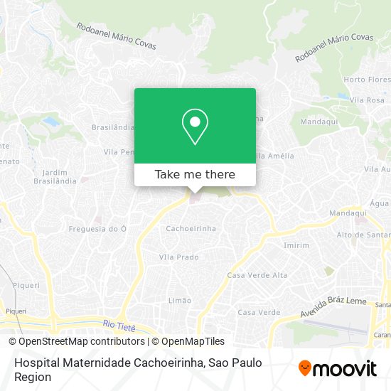 Hospital Maternidade Cachoeirinha map