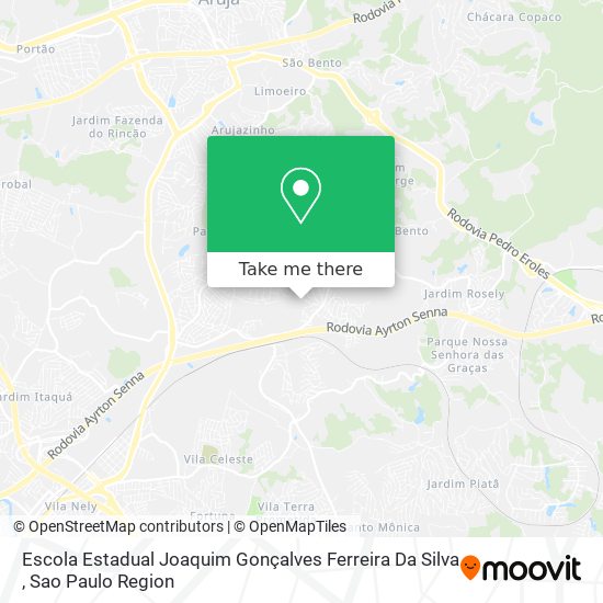 Mapa Escola Estadual Joaquim Gonçalves Ferreira Da Silva