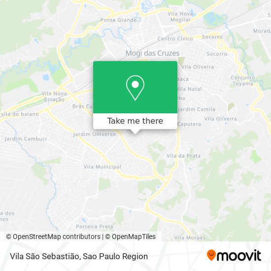 Vila São Sebastião map