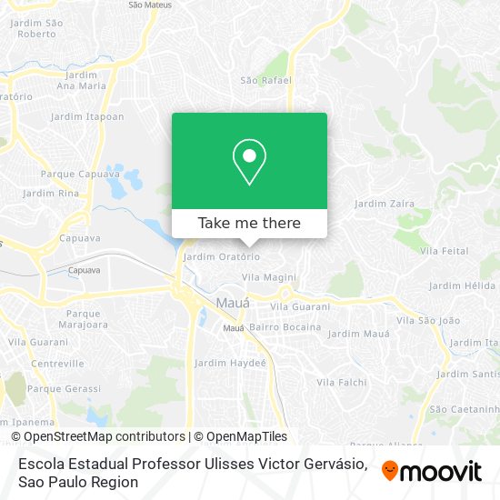 Mapa Escola Estadual Professor Ulisses Victor Gervásio