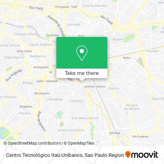 Mapa Centro Tecnológico Itaú-Unibanco