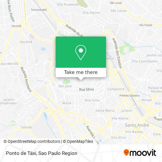 Mapa Ponto de Táxi