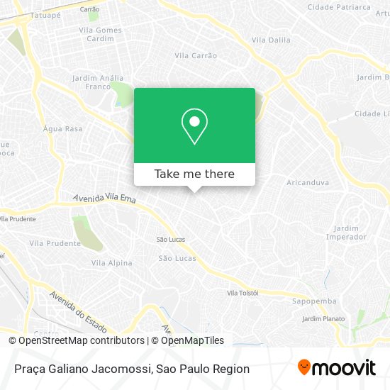 Praça Galiano Jacomossi map