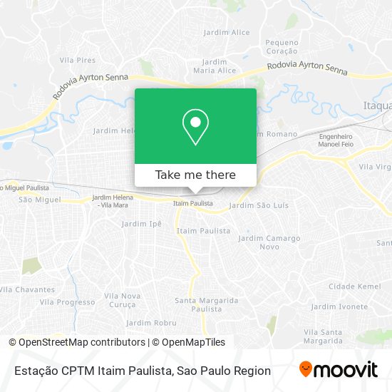 Estação CPTM Itaim Paulista map