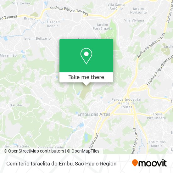 Cemitério Israelita do Embu map