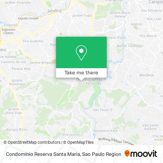 Condomínio Reserva Santa Maria map