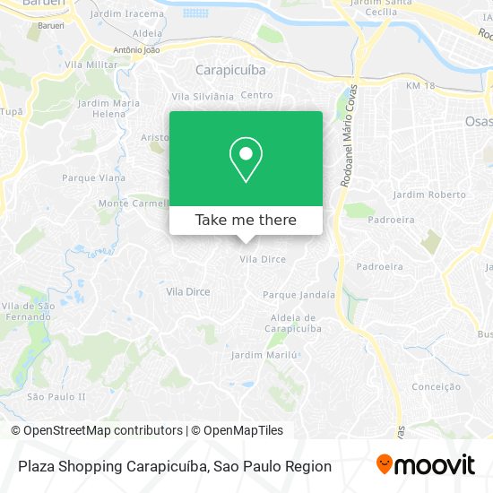 Plaza Shopping Carapicuíba map