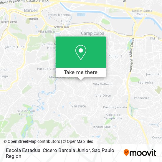 Escola Estadual Cícero Barcala Junior map