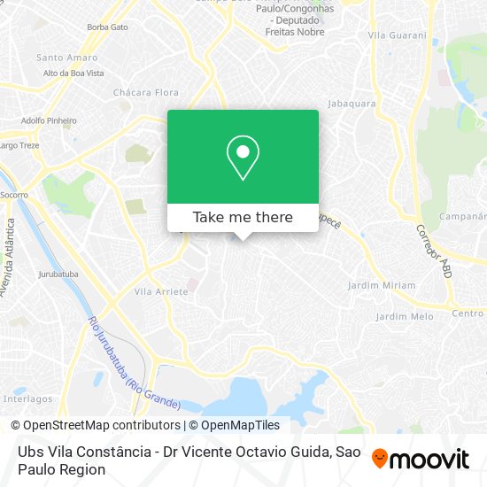 Ubs Vila Constância - Dr Vicente Octavio Guida map