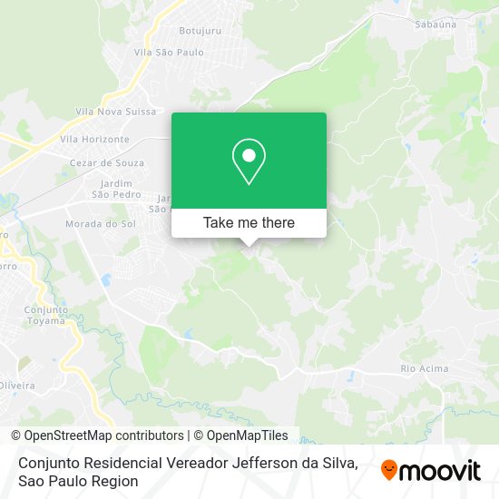 Conjunto Residencial Vereador Jefferson da Silva map