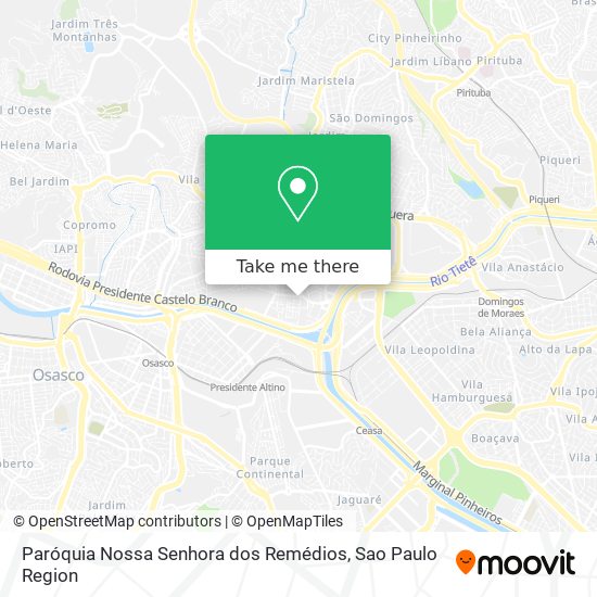 Paróquia Nossa Senhora dos Remédios map