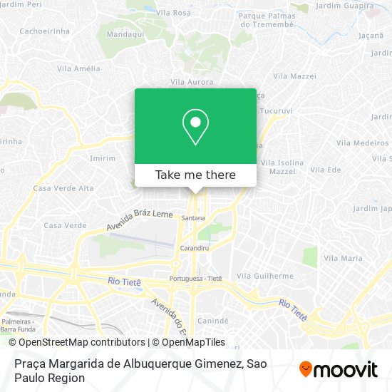 Praça Margarida de Albuquerque Gimenez map