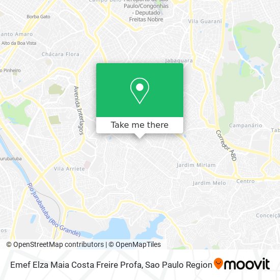 Mapa Emef Elza Maia Costa Freire Profa