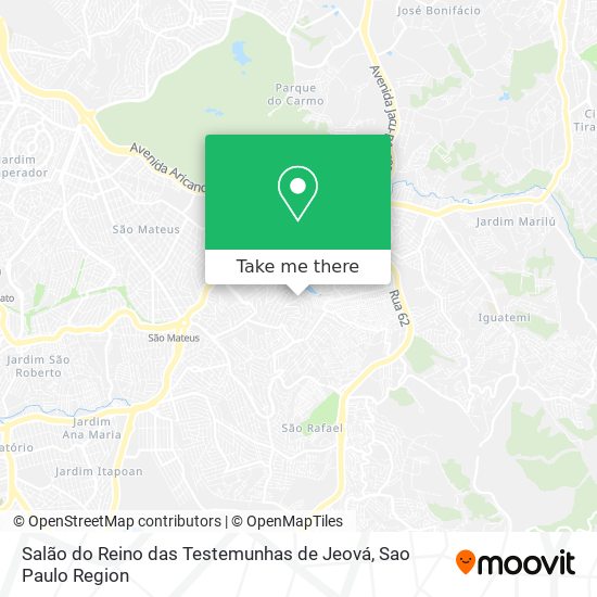 Salão do Reino das Testemunhas de Jeová map