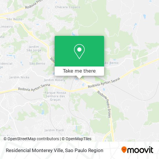 Residencial Monterey Ville map