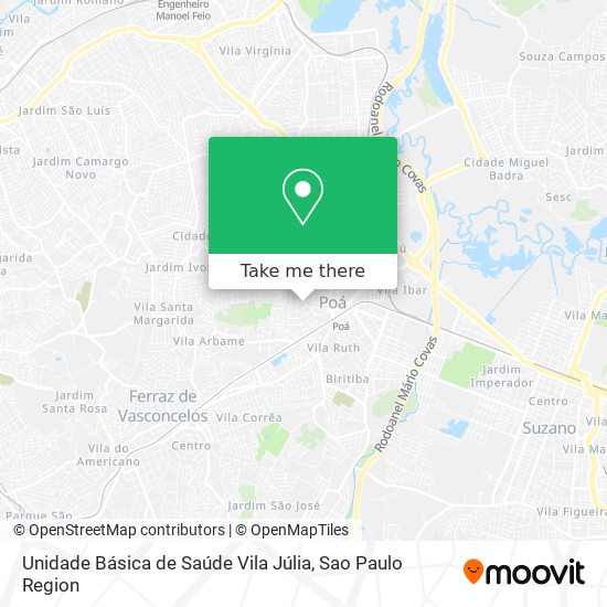 Unidade Básica de Saúde Vila Júlia map