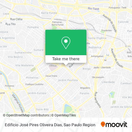 Mapa Edifício José Pires Oliveira Dias