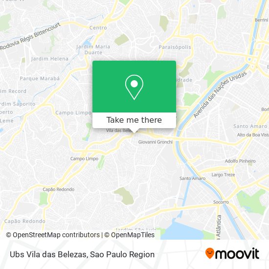 Ubs Vila das Belezas map