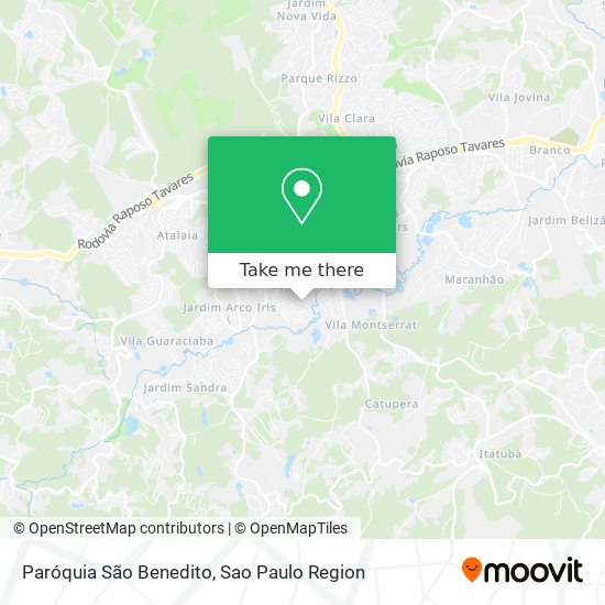 Paróquia São Benedito map
