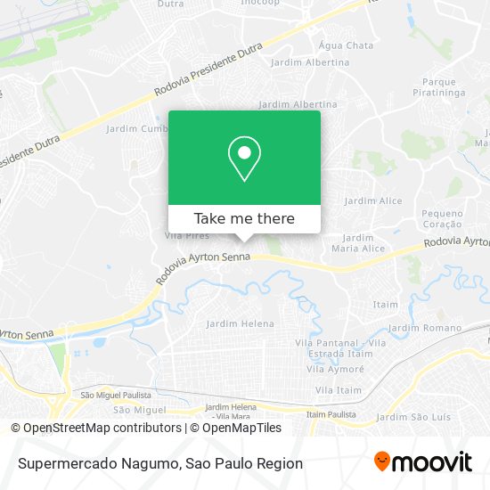 Supermercado Nagumo map