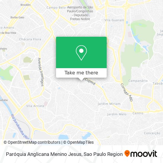 Paróquia Anglicana Menino Jesus map