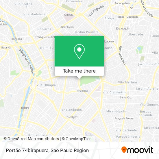 Portão 7-Ibirapuera map