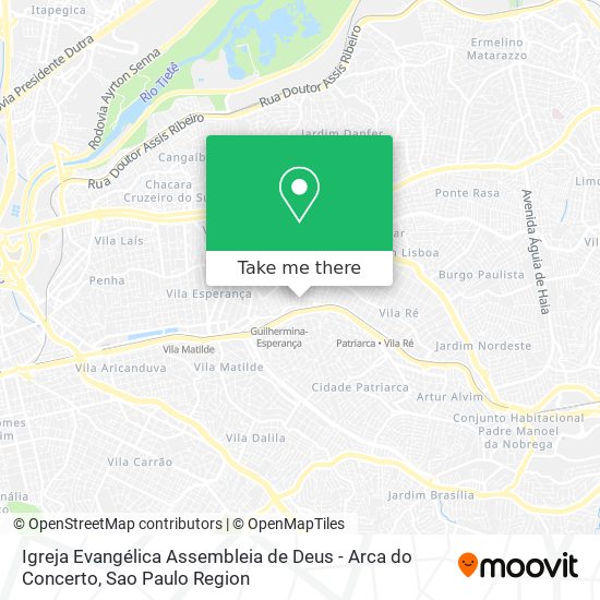 Igreja Evangélica Assembleia de Deus - Arca do Concerto map