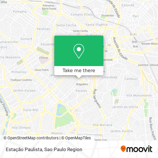 Mapa Estação Paulista