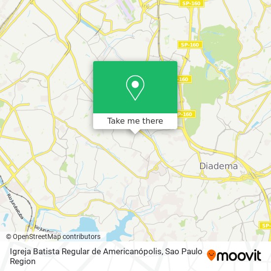 Igreja Batista Regular de Americanópolis map