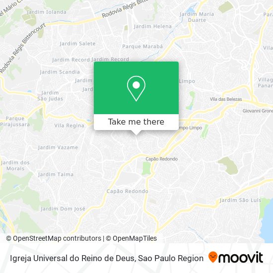 Igreja Universal do Reino de Deus map