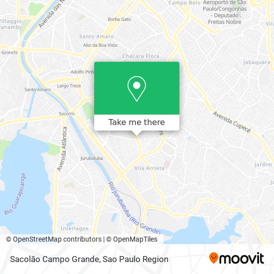 Sacolão Campo Grande map