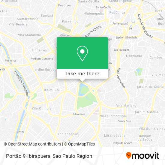 Portão 9-Ibirapuera map