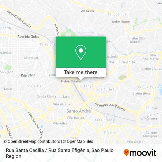 Rua Santa Cecília / Rua Santa Efigênia map