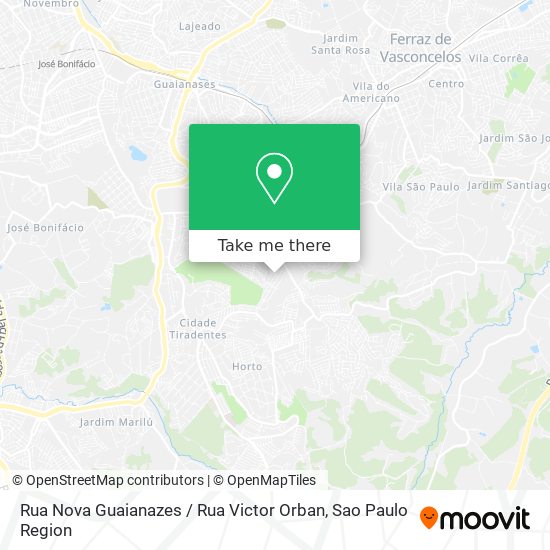 Rua Nova Guaianazes / Rua Victor Orban map